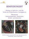 Benefizkonzert 20. April 2015